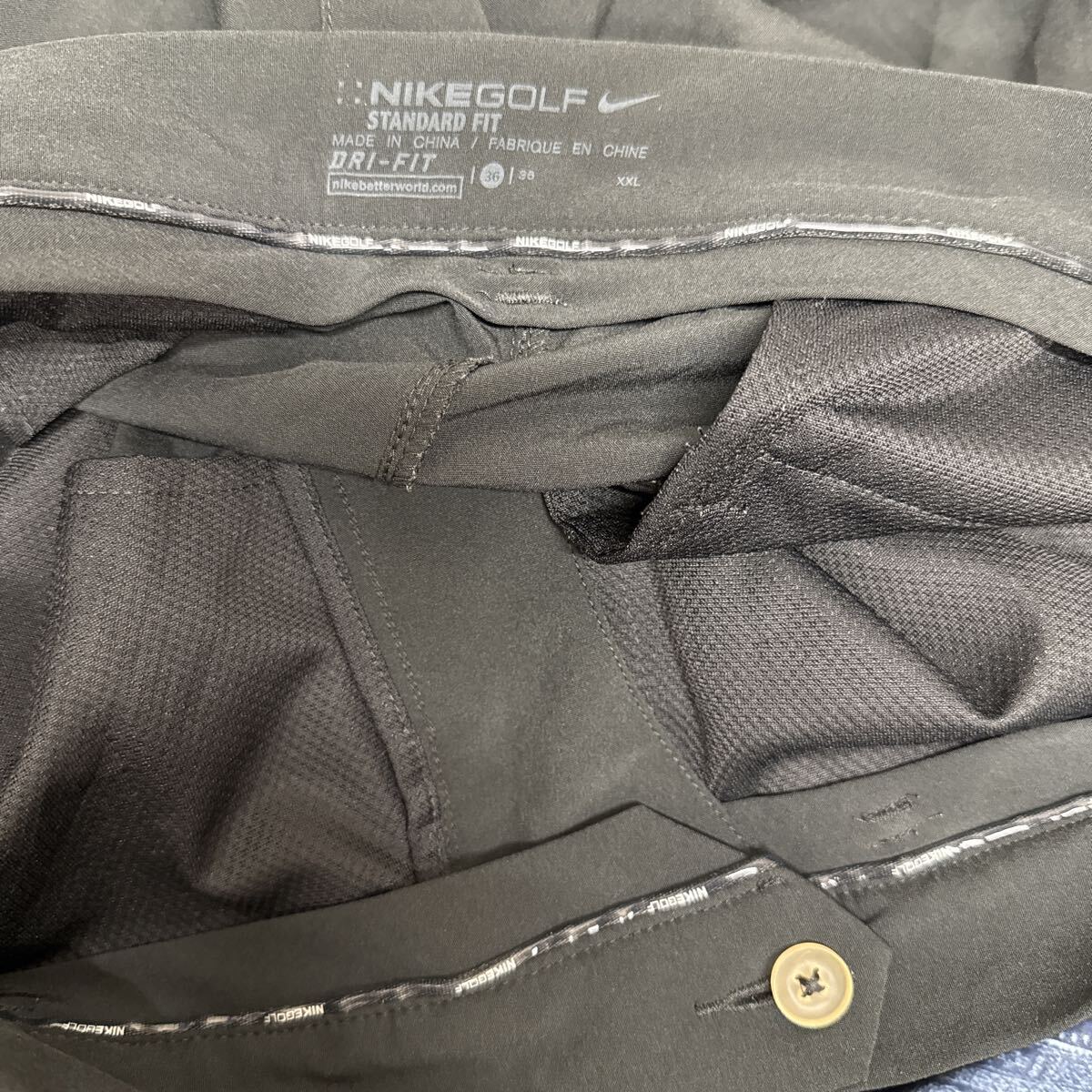 NIKE GOLF ナイキ ゴルフ ハーフパンツ ショートパンツ 短パン ブラック 黒 36インチ XXLサイズ メンズ 美品 833225-010 _画像5