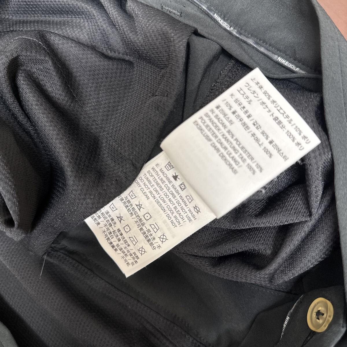 NIKE GOLF ナイキ ゴルフ ハーフパンツ ショートパンツ 短パン ブラック 黒 36インチ XXLサイズ メンズ 美品 833225-010 _画像9