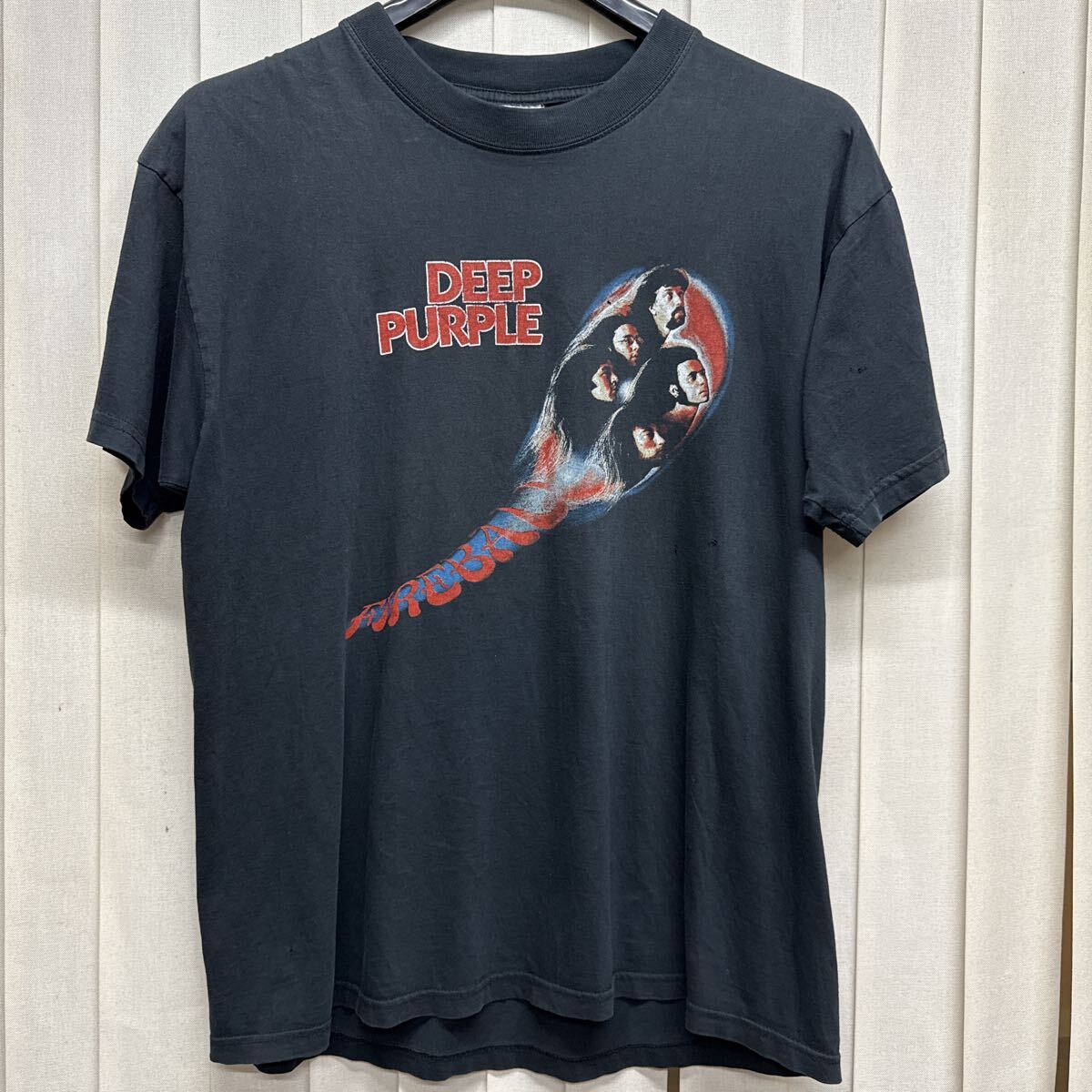 ディープ パープル Deep Purple ファイアボール Fireball Y2K ヴィンテージ Tシャツ XLサイズ _画像1