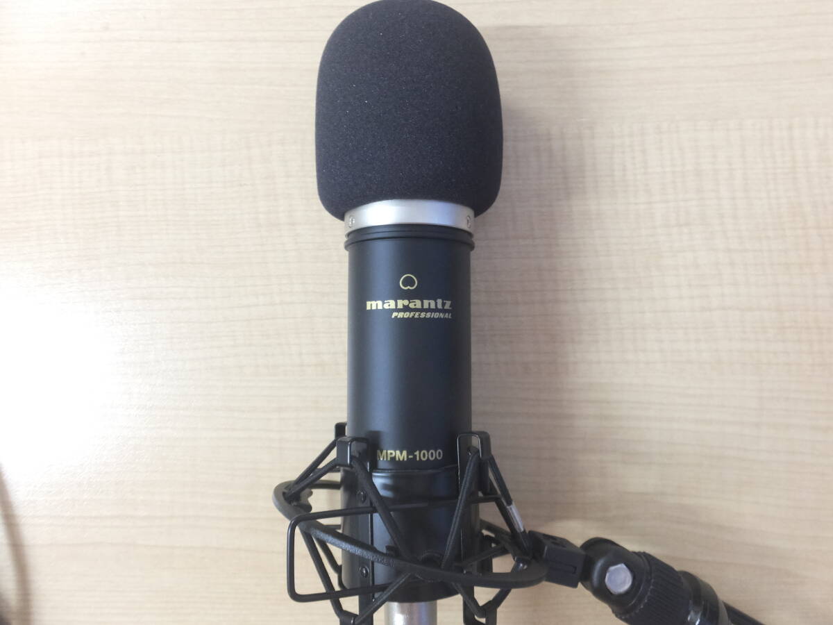 （美品）marantz MPM-1000 マイクスタンドセット　ケーブル付き_画像1
