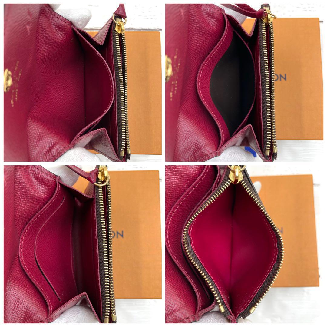 現行モデル❤極美品 ルイヴィトン　ポルトモネロザリ　フューシャ　財布 極美品・IC】ルイヴィトン モノグラム ポルトモネロザリ