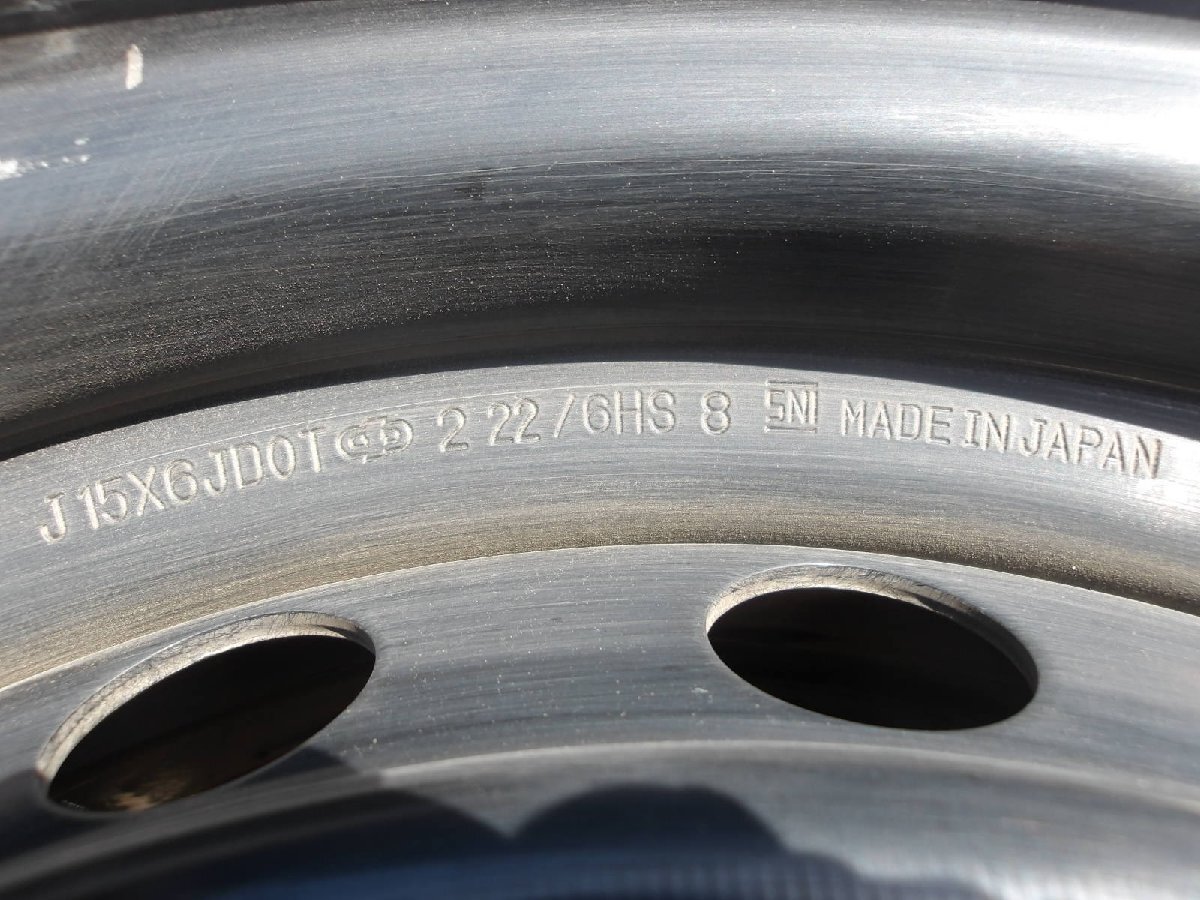 P442 бесплатная доставка 15 дюймовый железные колеса 4 шт. комплект 6 дыра 6J PCD139.7 диаметр втулки внутренний размер примерно 106mm Toyota 