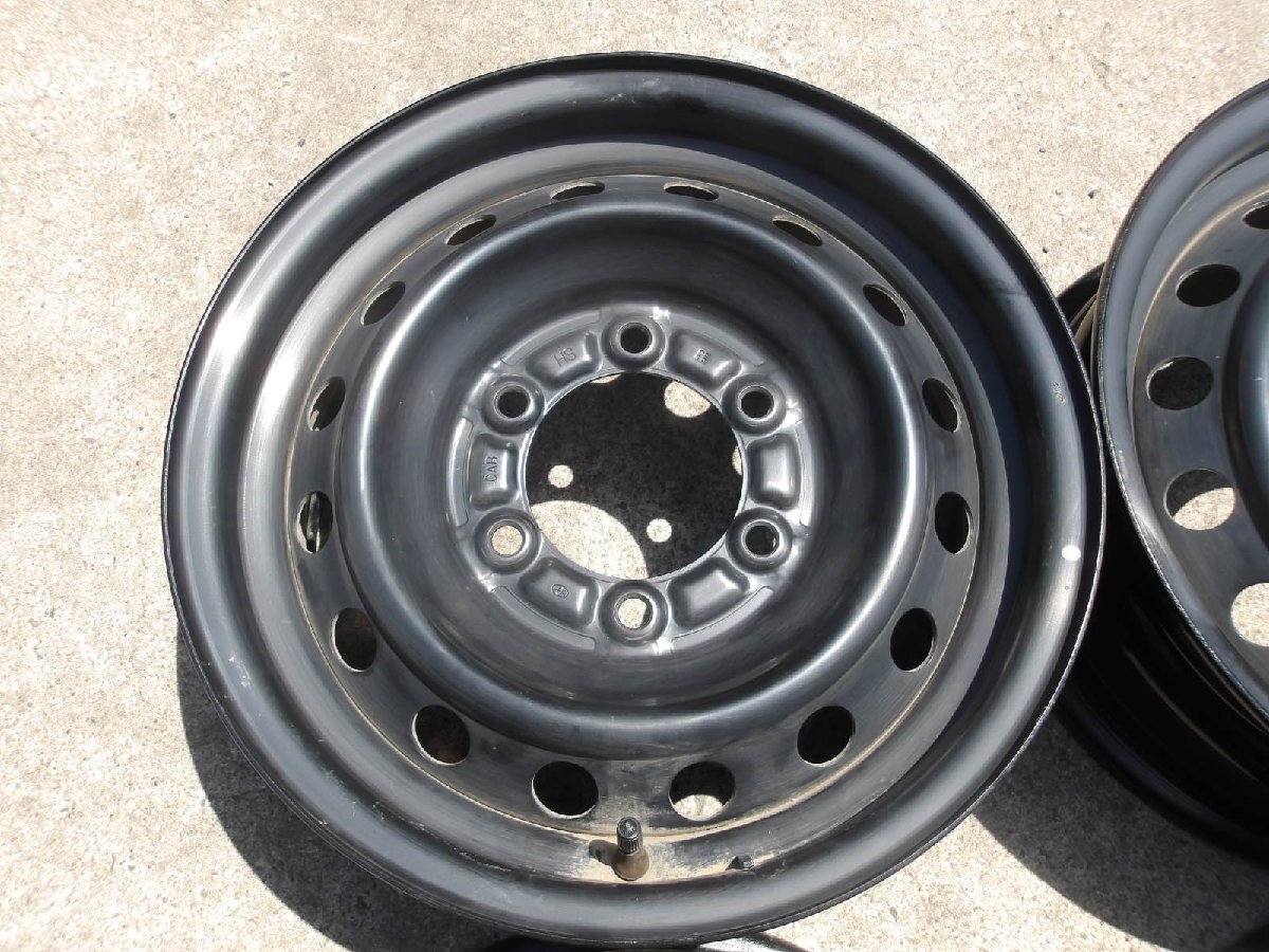 P442 бесплатная доставка 15 дюймовый железные колеса 4 шт. комплект 6 дыра 6J PCD139.7 диаметр втулки внутренний размер примерно 106mm Toyota 