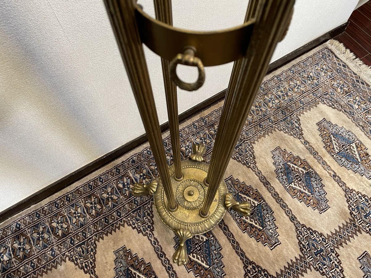 アンティーク ポールハンガー 真鍮 エレガント アールデコ