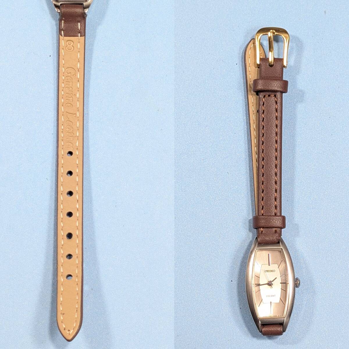 セイコー LUCENT レディース 電池ベルト交換済み稼働品 S-06_画像9