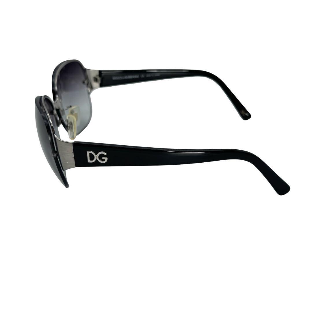 美品 ドルチェアンドガッバーナ サングラス ロゴ DG2085 ドルガバ DOLCE＆GABBANA ドルチェ&ガッバーナ ドルガバ DG2085 ブラック