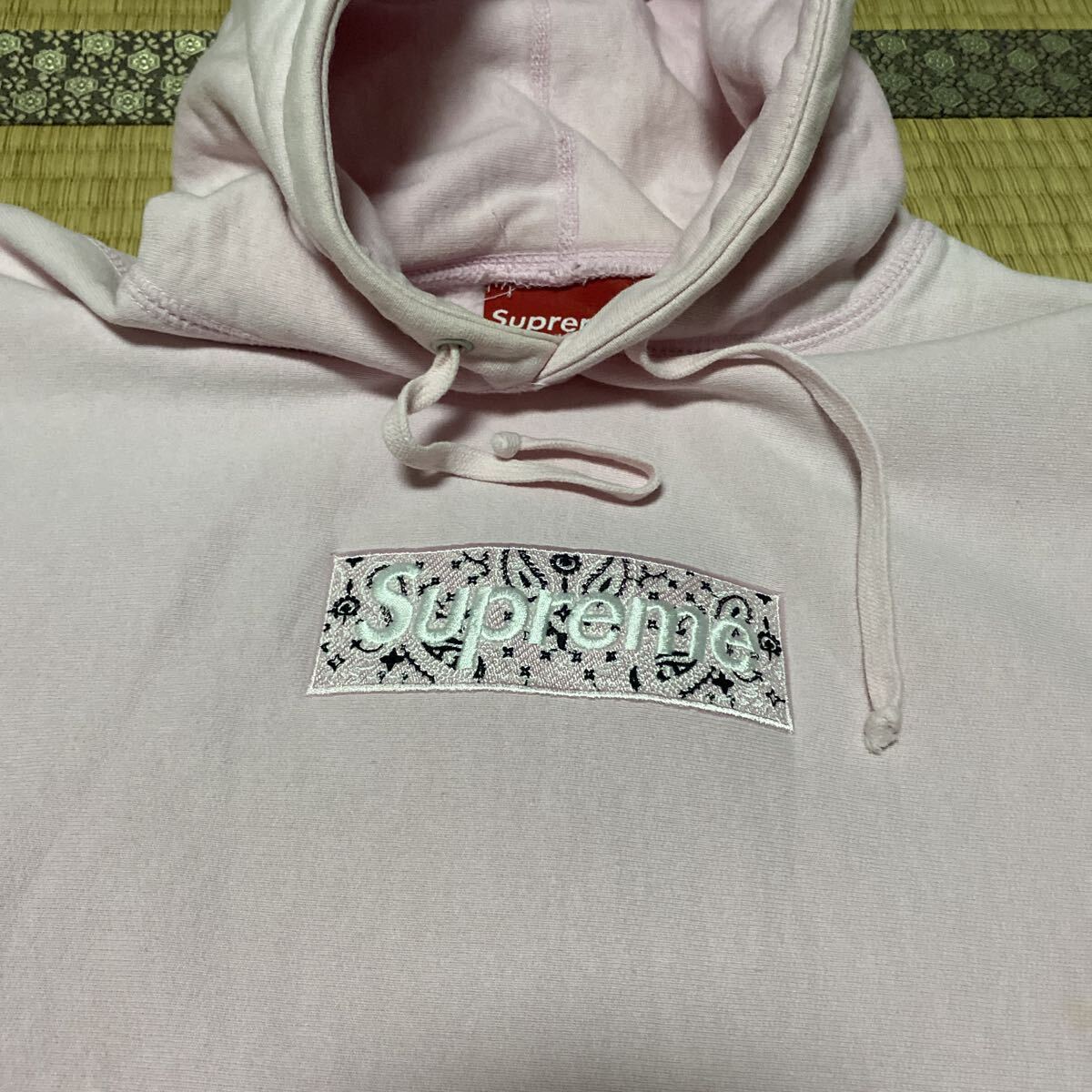 Supreme Bandana Box Logo スウェット パーカー シュプリーム バンダナ ボックスロゴ リバースウィーブ フーディー プルオーバー S