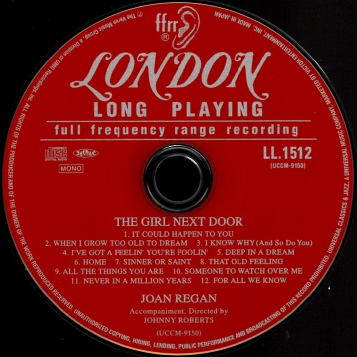 ほぼ美品美盤 紙ジャケ 24-bitリマスター盤 JOAN REGAN ジョーン・レーガン Just Joan ジャスト・ジョーン The Girl Next Door_画像4