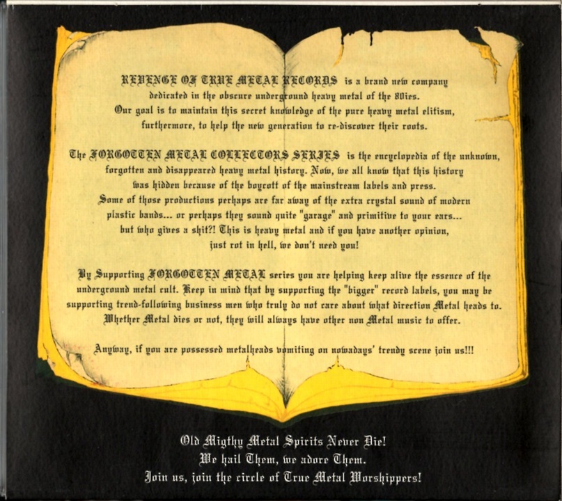 V.A. Forgotten Metal Vol. 18 Collector's Series PARASITE In The Beginning / WILD PUSSY Mechanarchy / RITUAL Widow_画像2