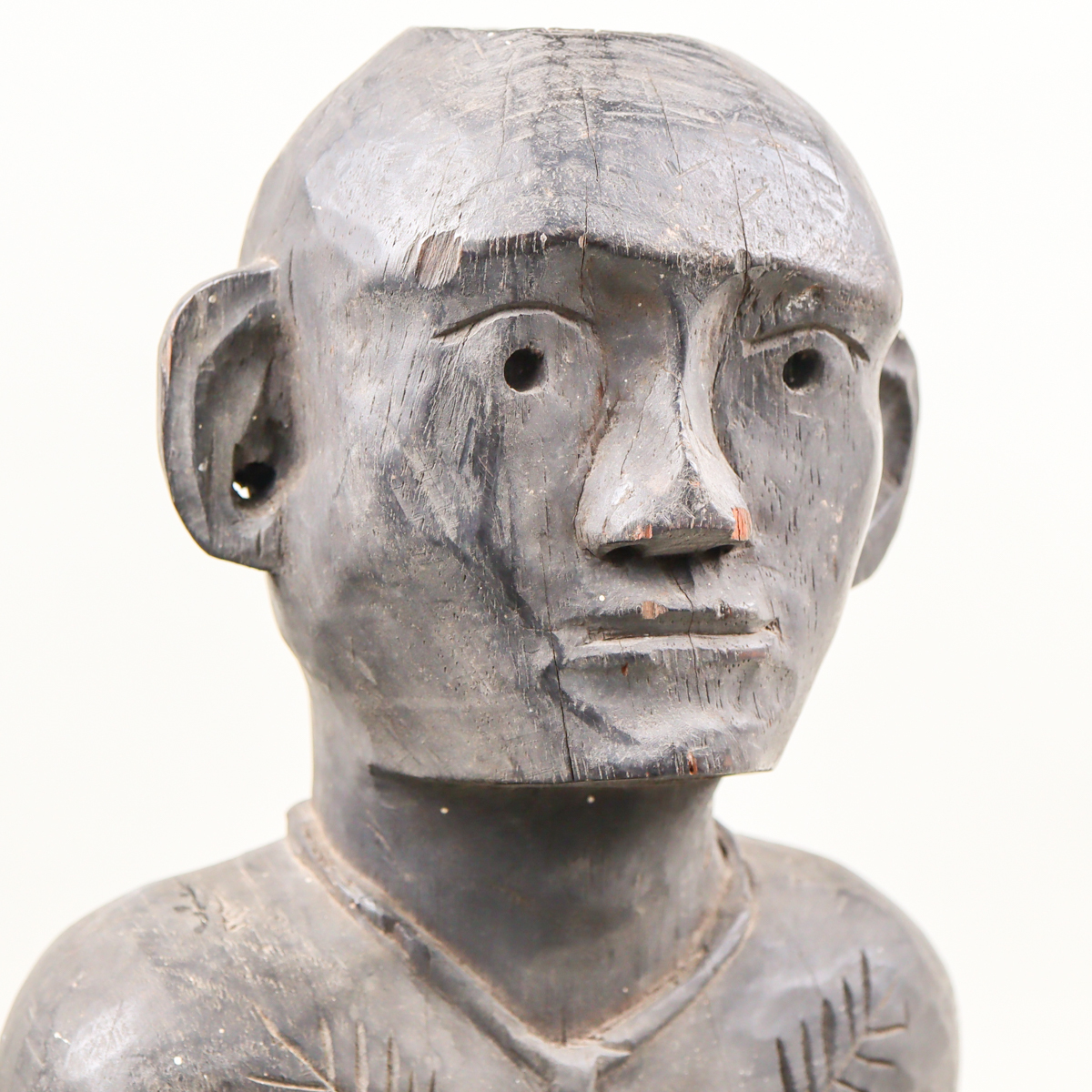 フィリピン BULUL 男 ブルル 木彫 プリミティブアート 置物 フィリピン BULUL 男 ブルル 木彫 プリミティブアート 置物