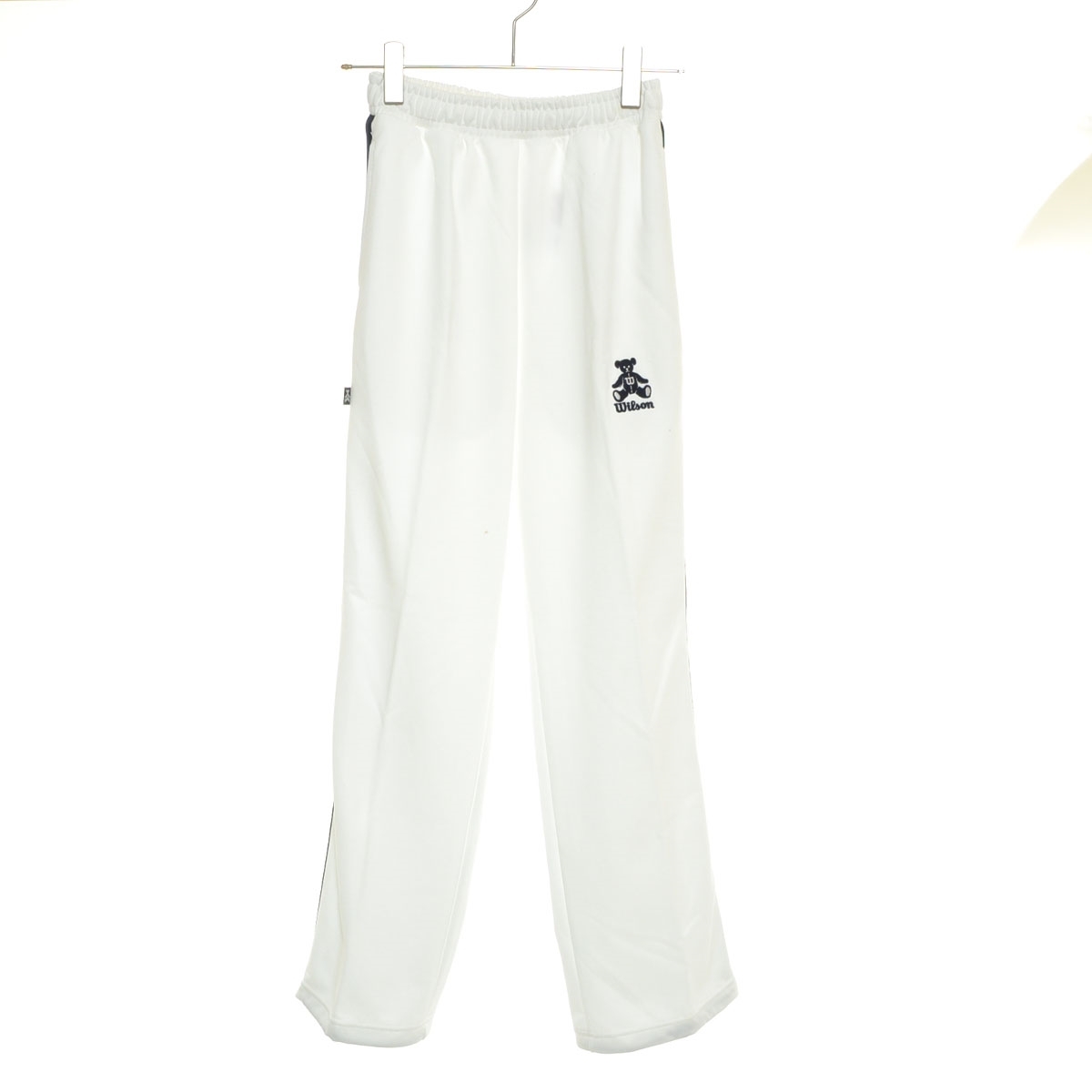 □548572 Wilson ウィルソン ○上下セットアップ テニスウェア ジャケット パンツ サイズL レディース ホワイト_画像6