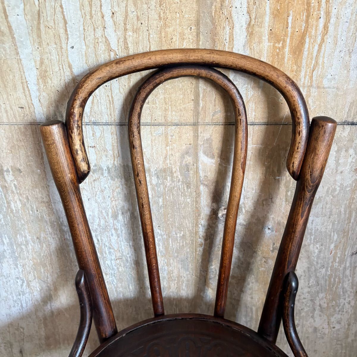 MUNDUS社　ヴィンテージ　ベントウッドチェア　曲木　アンティーク　② MUNDUS社 ヴィンテージ ベントウッドチェア 曲木 アンティーク