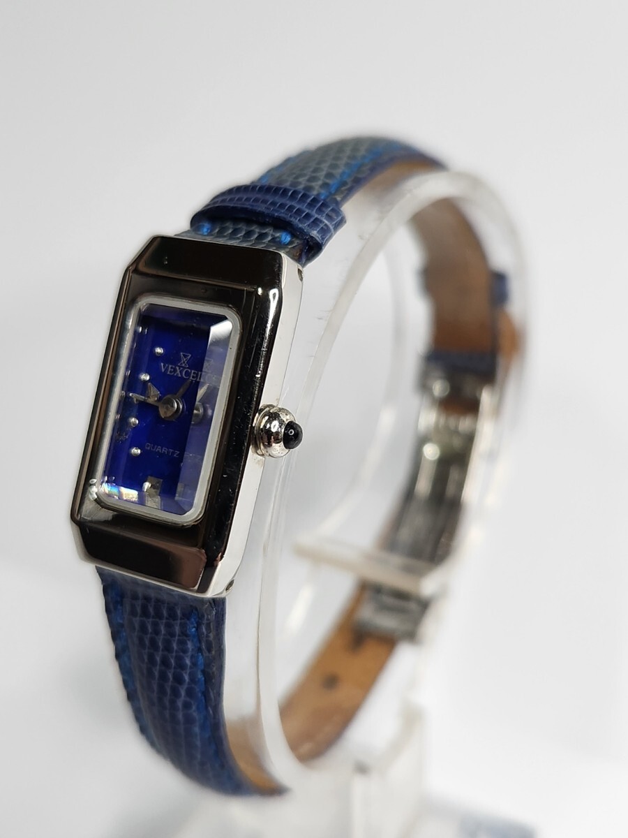 V новый товар не использовался /VEXCEL женские наручные часы часы 3 стрелки кварц лазурит циферблат ювелирные изделия натуральная кожа синий 
