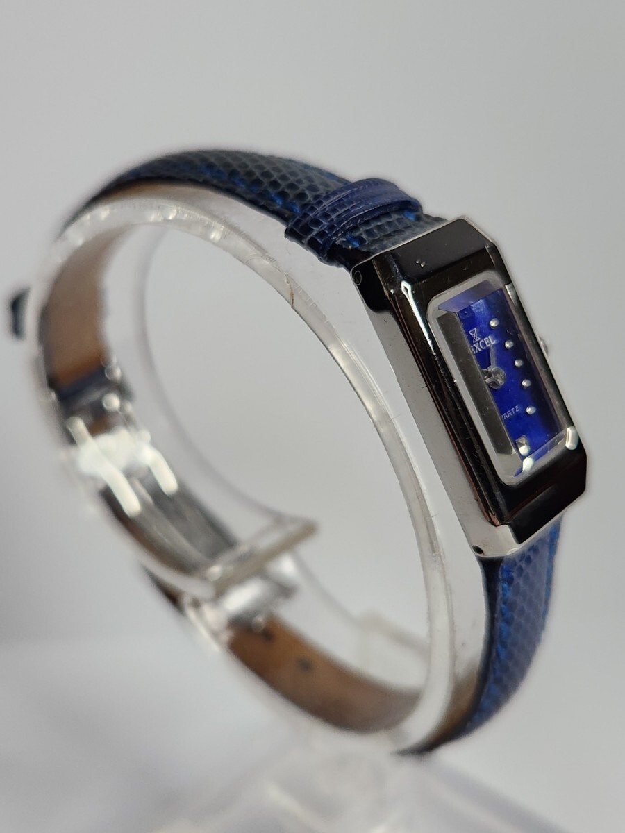 V новый товар не использовался /VEXCEL женские наручные часы часы 3 стрелки кварц лазурит циферблат ювелирные изделия натуральная кожа синий 