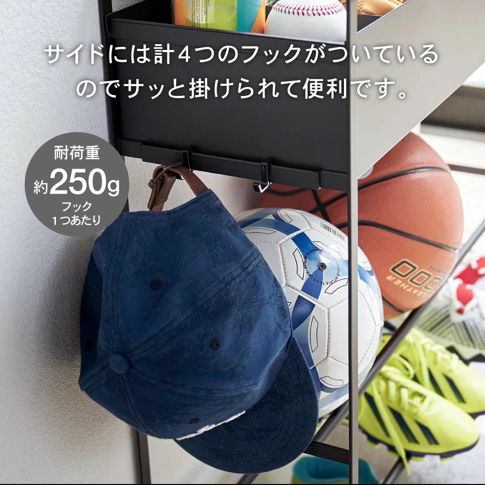 山崎実業 tower キャスター付き 玄関収納ラック タワー ブラック 黒 便利 楽天市場】[ tower キャスター付き 玄関収納ラック タワー