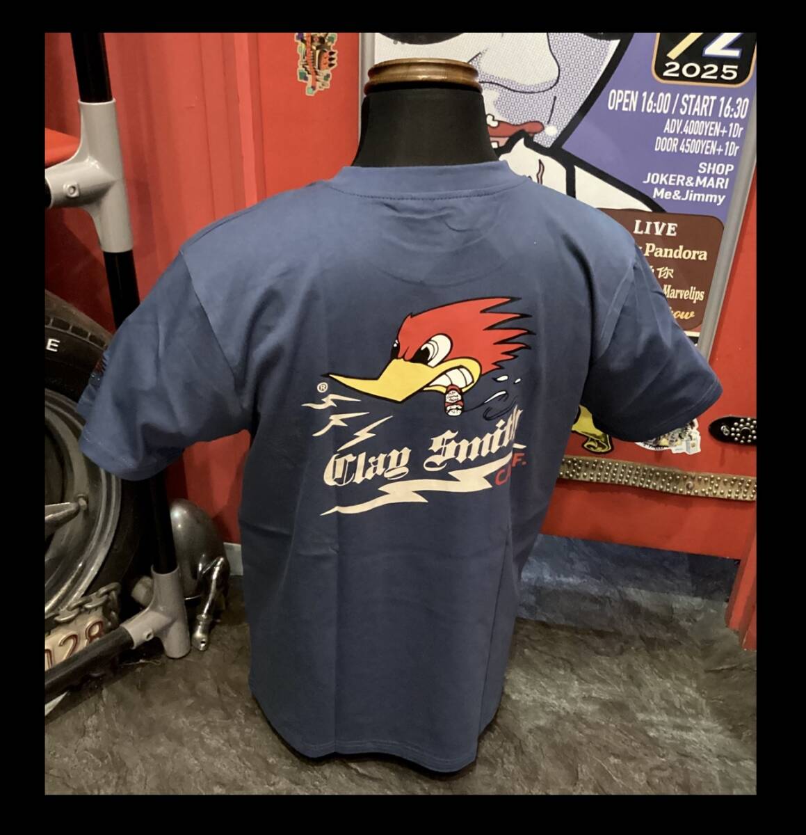 クレイスミス★新品★Tシャツ★5057【Msize】青★CSY-5057★アメリカンロングリバー55★ハーレー★クレイスミス★大阪★オリオンエース_画像5