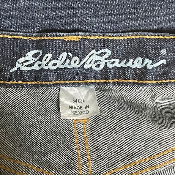★Eddie Bauer リラックスフィット デニム 34×34 メキシコ製_画像6