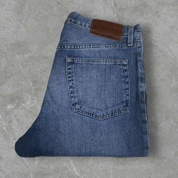 ★Eddie Bauer リラックスフィット デニム 33×32 メキシコ製_画像1