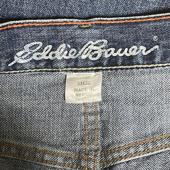 ★Eddie Bauer リラックスフィット デニム 33×32 メキシコ製_画像6