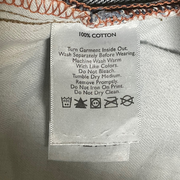 ★Eddie Bauer リラックスフィット デニム 33×32 メキシコ製_画像8