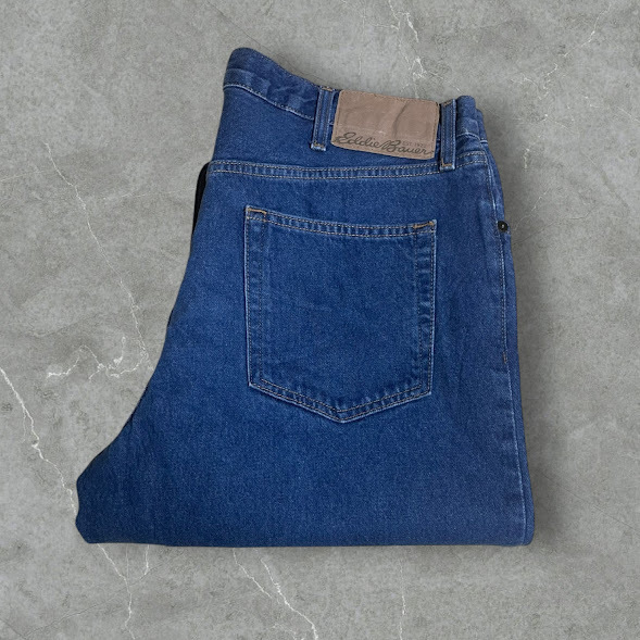★Eddie Bauer リラックスフィット デニム 36×30 メキシコ製_画像1
