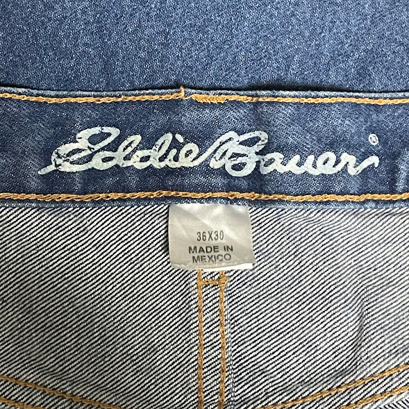 ★Eddie Bauer リラックスフィット デニム 36×30 メキシコ製_画像6