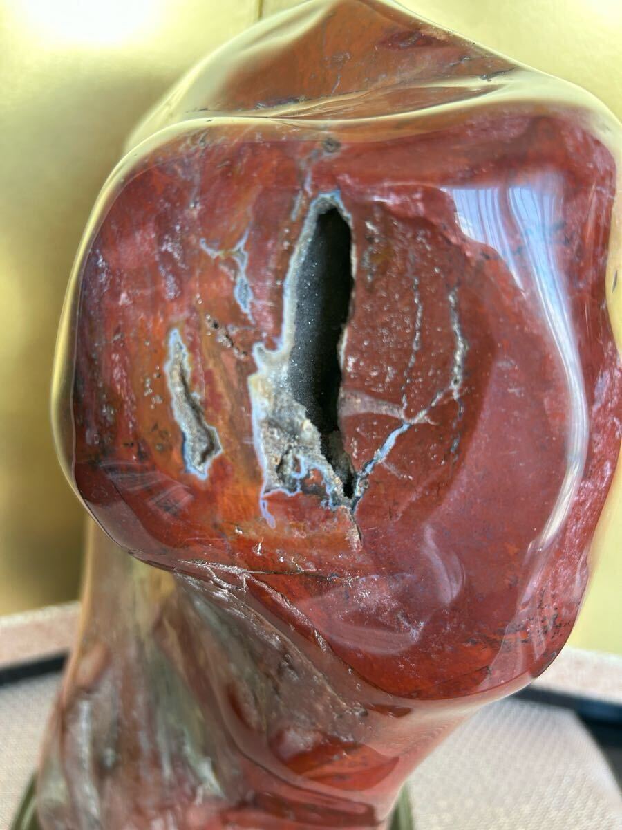 北海道産北見錦紅石11.9キロ鑑賞石石置物オブジェインテリア