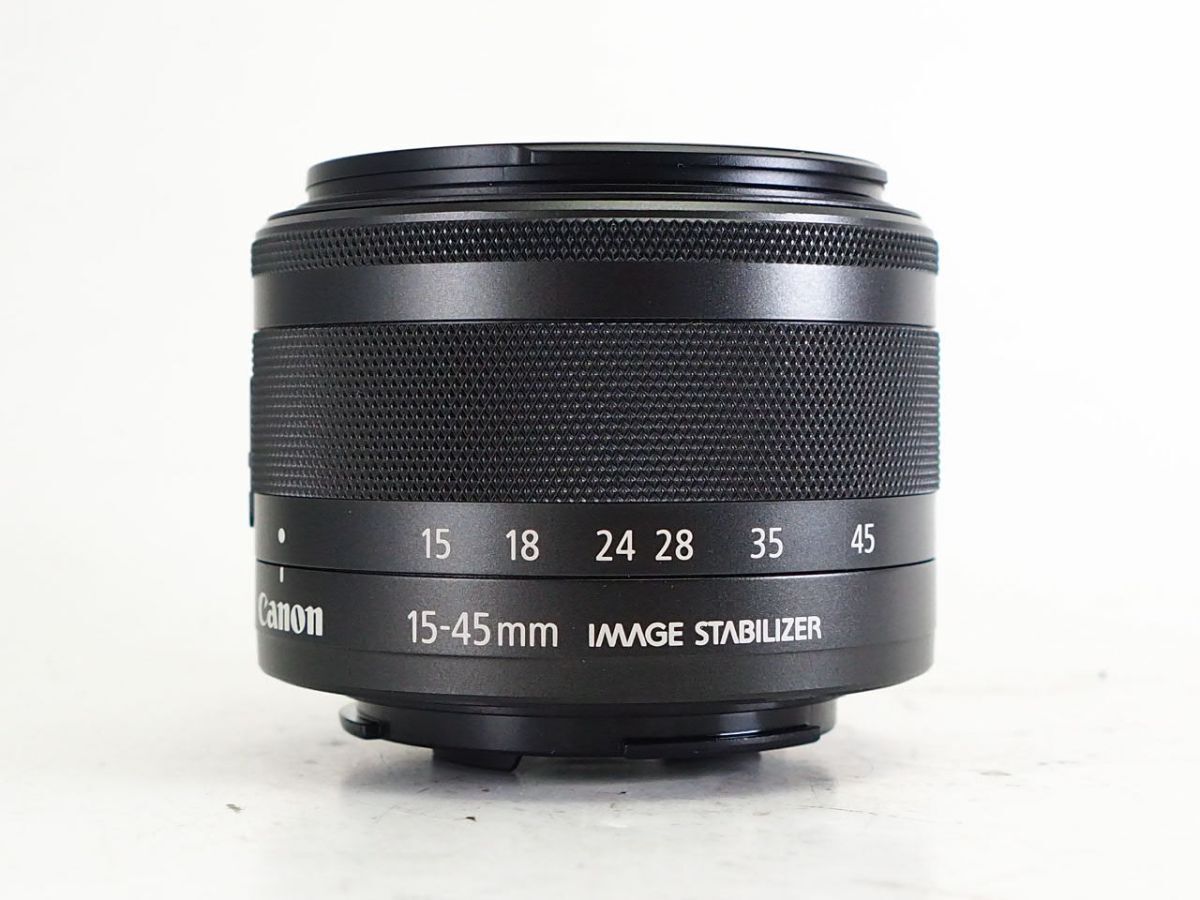 ★美品★ Canon キヤノン EF-M 15-45mm F3.5-6.3 IS STM ミラーレスカメラ用ズームレンズ シルバー #2614 ☆美品☆キヤノン Canon EF-M 15-45mm F3.5-6.3 IS STM グラファイト