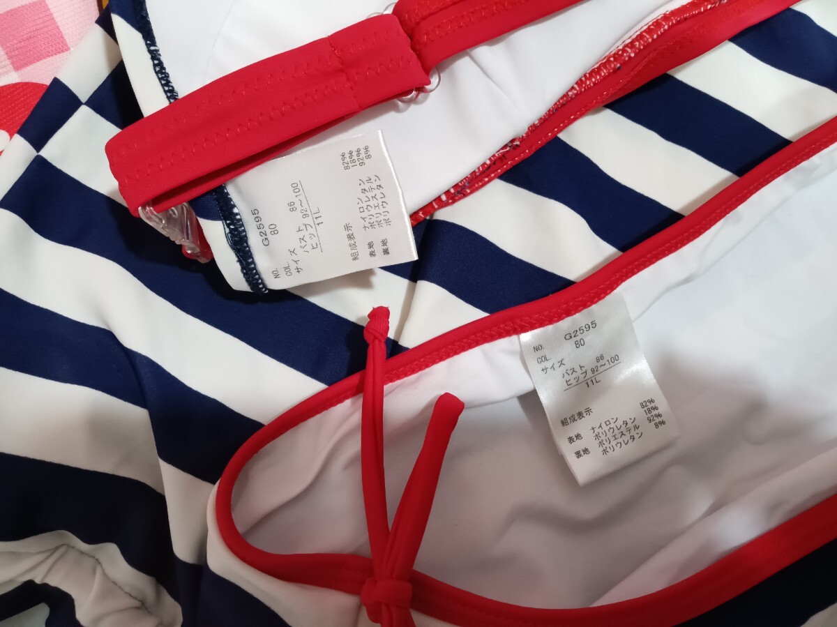077 可愛いビキニ水着 ガールズ レディースLサイズ 高校生_画像2
