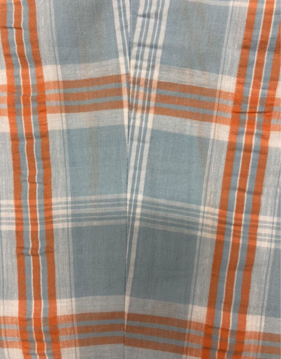 【新品】夏物　未使用　ゴルフ　カジュアル　2タックスラックス　サイズ 30(76cm ) 日本製　綿100%タータンチェック_画像3