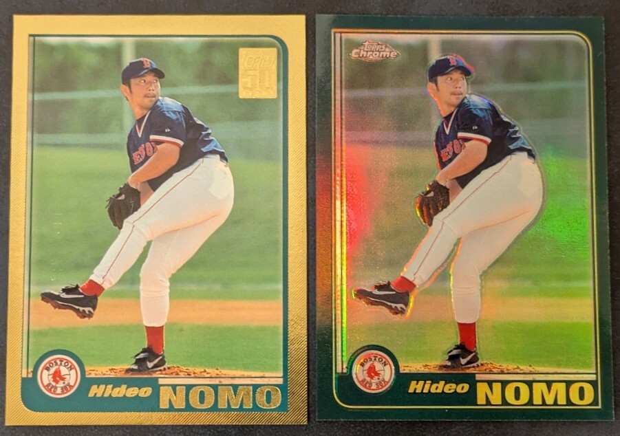 レッドソックスの英雄 2001 Topps】ボストン・レッドソックス 野茂英雄 2001枚限定