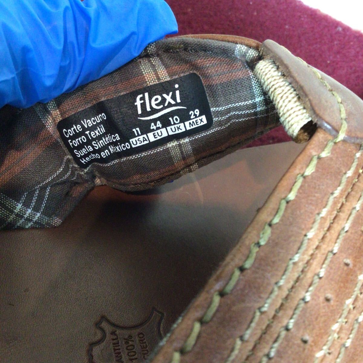 【売り切り!送料無料!】A-253 flexi！レザーサンダル！USA10！28.0cm!ブラウン!茶色!メキシコ製!おしゃれ!夏！中古！！_画像8