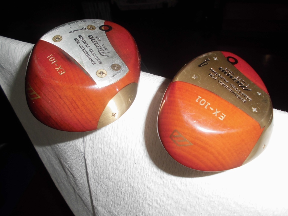 ミズノ　プロ　EX-101 パーシモン　ブラック(グラファイト)シャフト?。?,＃4　2本