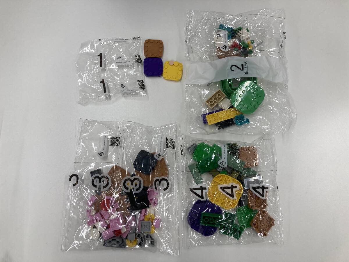 b80 LEGO レゴ スーパーマリオ 71387 ルイージとぼうけんのはじまり スターターセット ルイージ ブロック ※現状 パーツ完品か不明_画像2