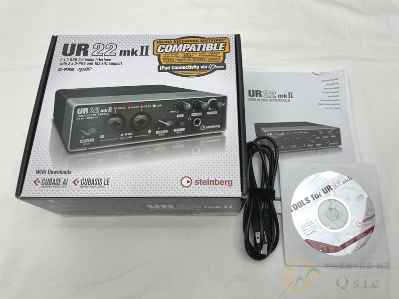 [良品] Steinberg UR22mkII DAWやネット放送にも便利な高機能なオーディオインターフェース [XJ208] UR22mkII - コンパクト I⁄O のスタンダード | Steinberg