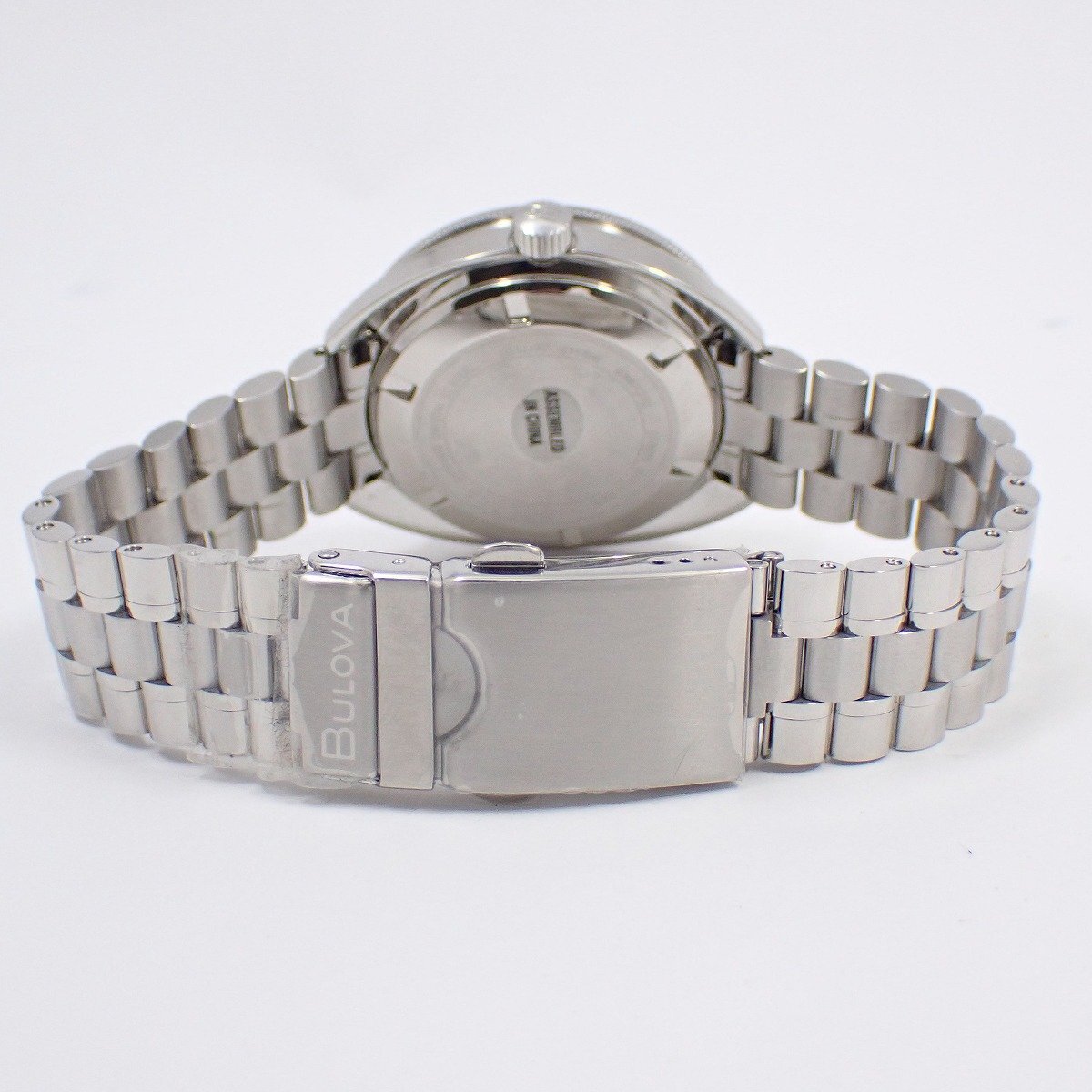 【美品】BULOVA ブローバ アーカイブシリーズ オーシャノグラファー 自動巻き メンズ 腕時計 黒文字盤 96B343【いおき質店】_画像3