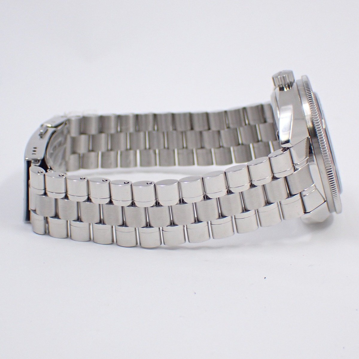 【美品】BULOVA ブローバ アーカイブシリーズ オーシャノグラファー 自動巻き メンズ 腕時計 黒文字盤 96B343【いおき質店】_画像4