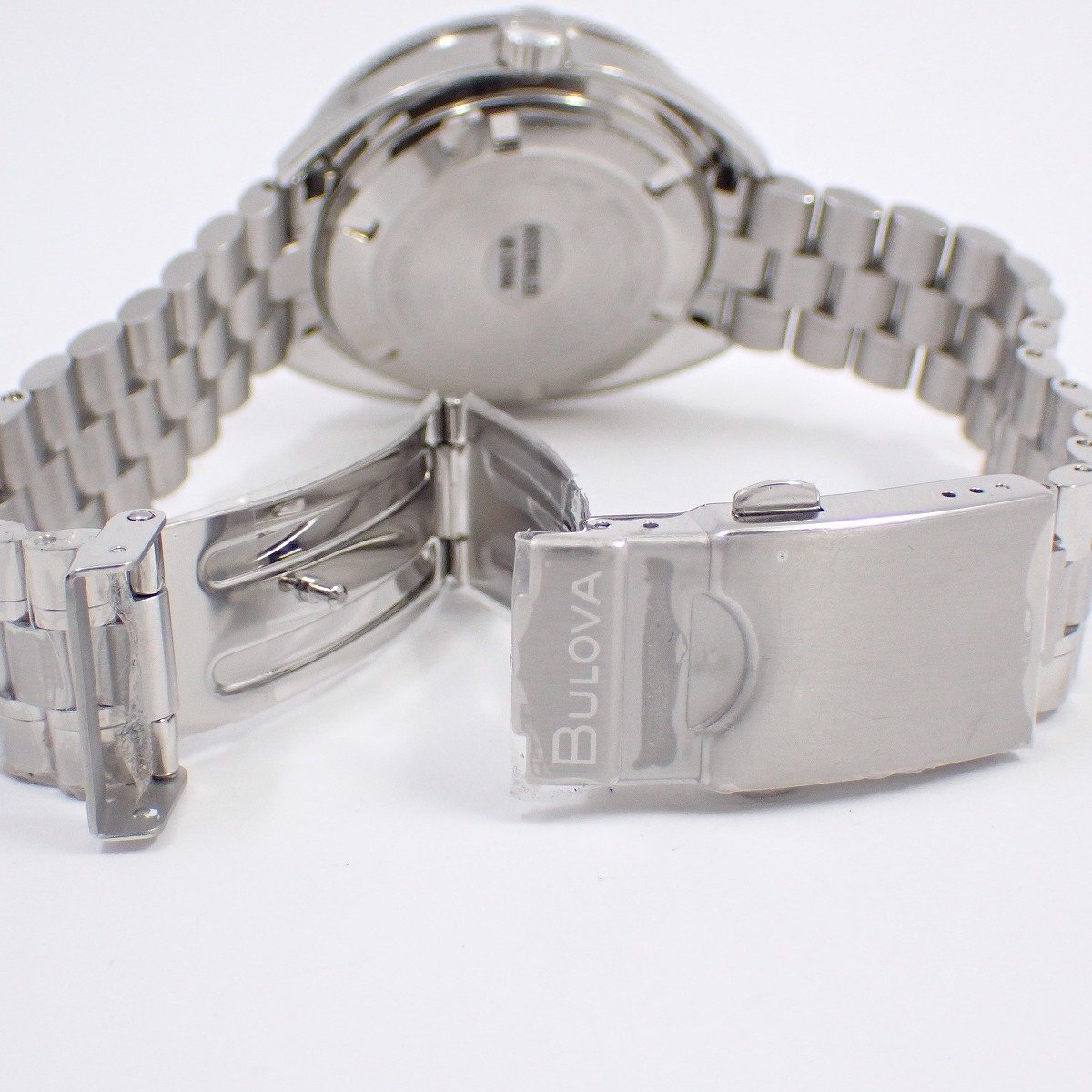 【美品】BULOVA ブローバ アーカイブシリーズ オーシャノグラファー 自動巻き メンズ 腕時計 黒文字盤 96B343【いおき質店】_画像6