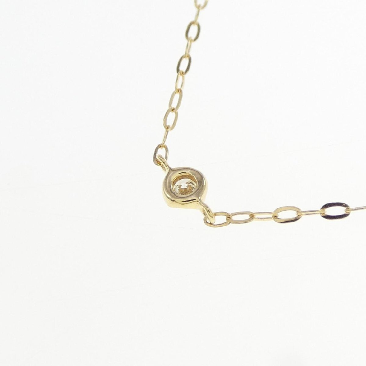 K18YG ダイヤモンド ネックレス 0.14CT_画像4