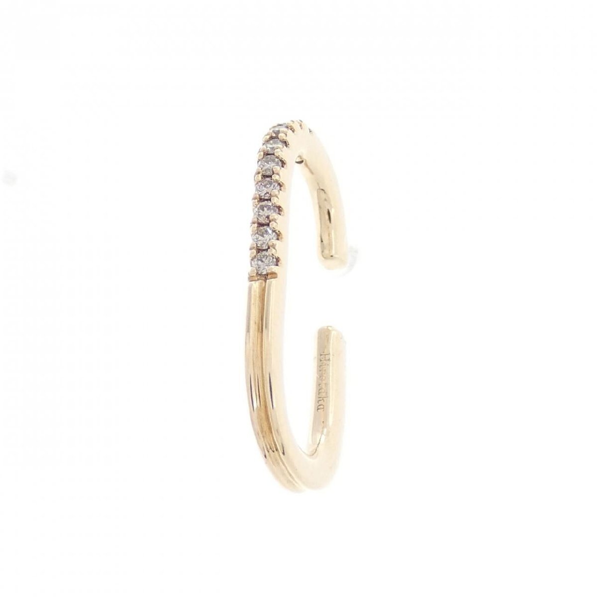 ヒロタカ ゴサマー オブロング イヤーカフ 0.04CT 片耳