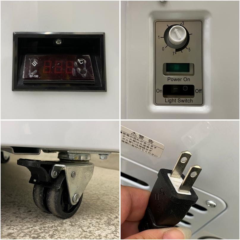 [ б/у ] A08918 рефрижератор витрина 293Lje-si- M JCMCS-293L 100V ширина 124cm [ для бизнеса ][ магазинный ][ гарантия иметь ][ товары для дома случайный рейс ]