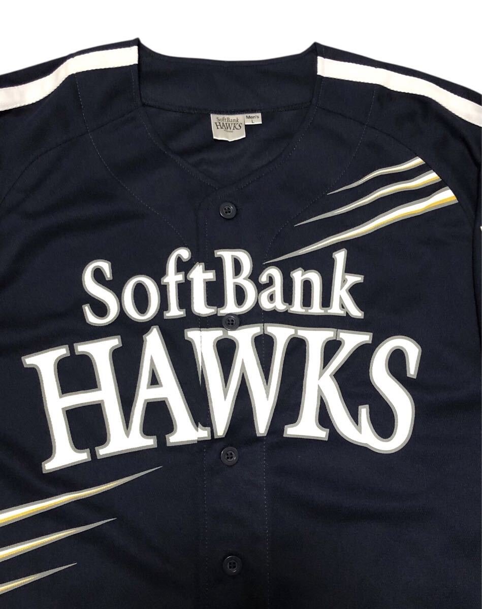 ■SoftBank HAWKS■福岡 ソフトバンクホークス 鷹の祭典 2009 レプリカ ユニフォーム ブラック×ホワイト L_画像4
