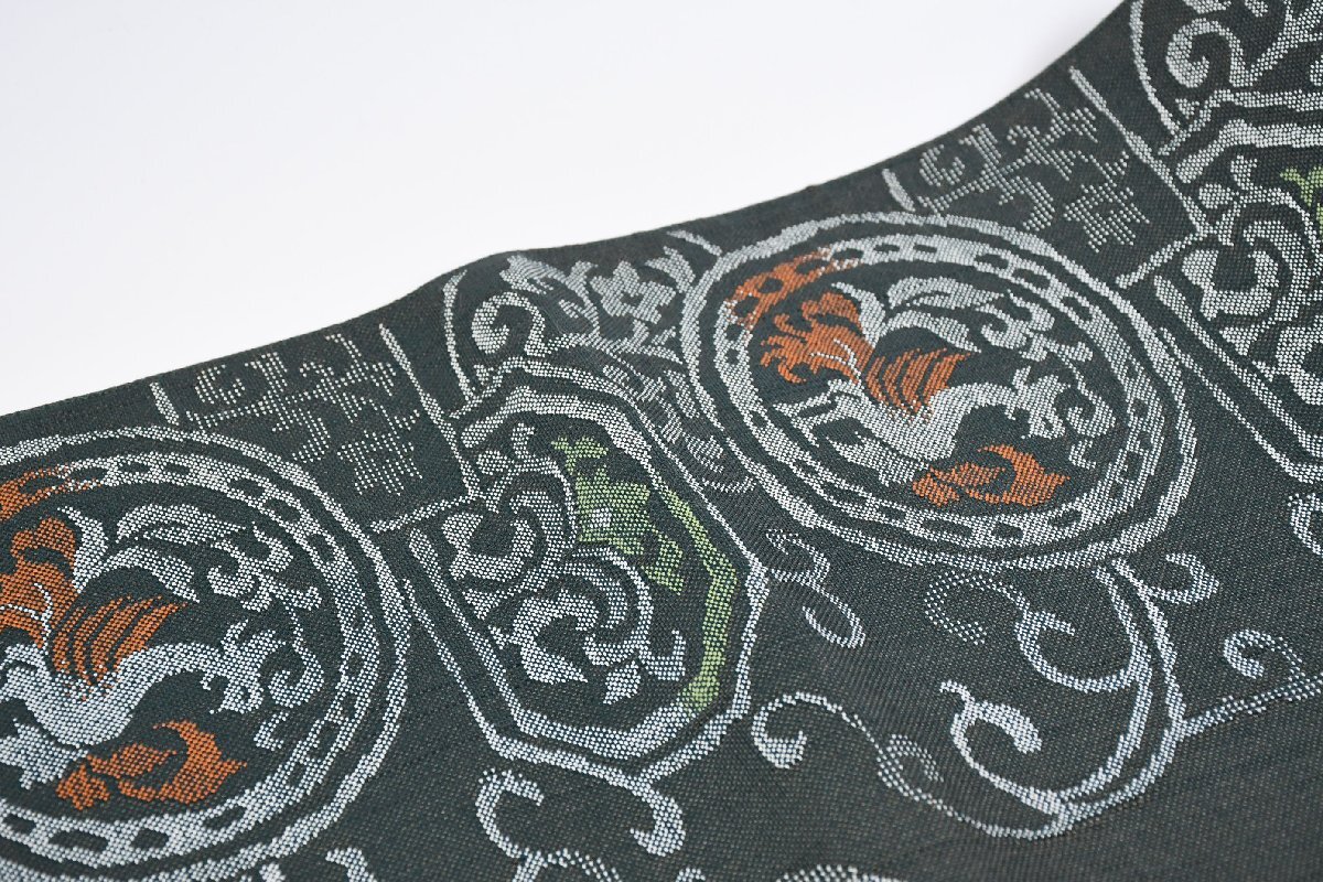 袋名古屋帯 松葉仕立て 鳳凰 帯丈356cm ★着物屋 ne-16129 桜庭呉服店_画像9