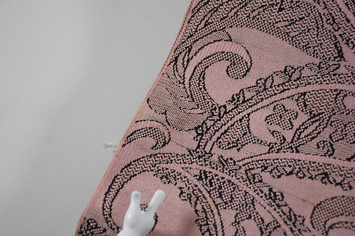 袋名古屋帯 全通柄 唐花文様 桃色 帯丈342cm ★着物屋 ne-16232 桜庭呉服店_画像8