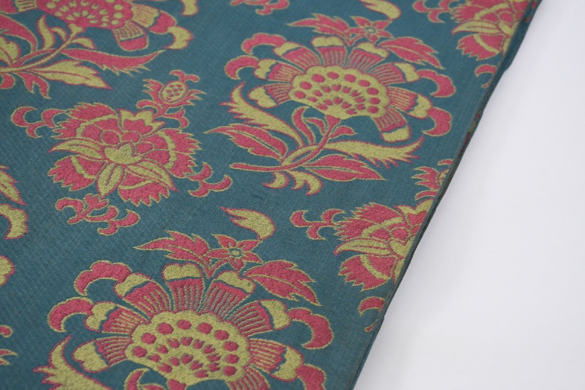 袋名古屋帯 未仕立て 六通柄 唐花文様 帯丈398cm ★着物屋 ne-16247 桜庭呉服店_画像3