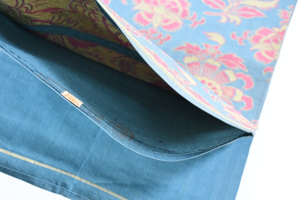 袋名古屋帯 未仕立て 六通柄 唐花文様 帯丈398cm ★着物屋 ne-16247 桜庭呉服店_画像5