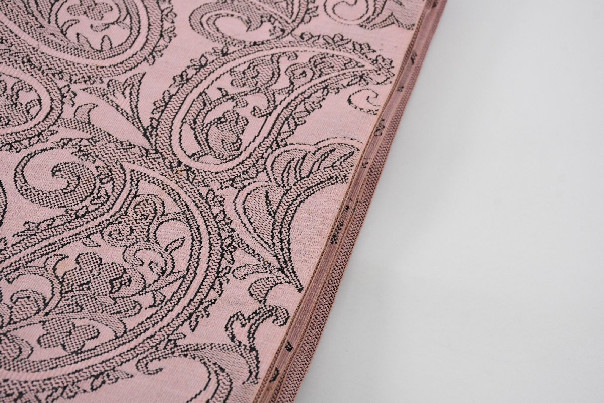 袋名古屋帯 全通柄 唐花文様 桃色 帯丈342cm ★着物屋 ne-16232 桜庭呉服店_画像3