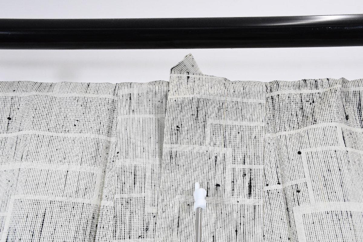 紬 つむぎ 単衣 幾何学模様 身丈153cm 裄丈62cm ★着物 pb-3748 桜庭呉服店_画像5