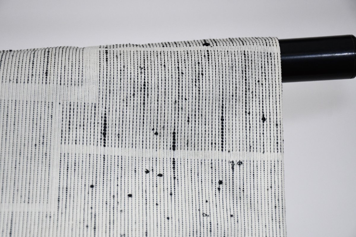 紬 つむぎ 単衣 幾何学模様 身丈153cm 裄丈62cm ★着物 pb-3748 桜庭呉服店_画像2