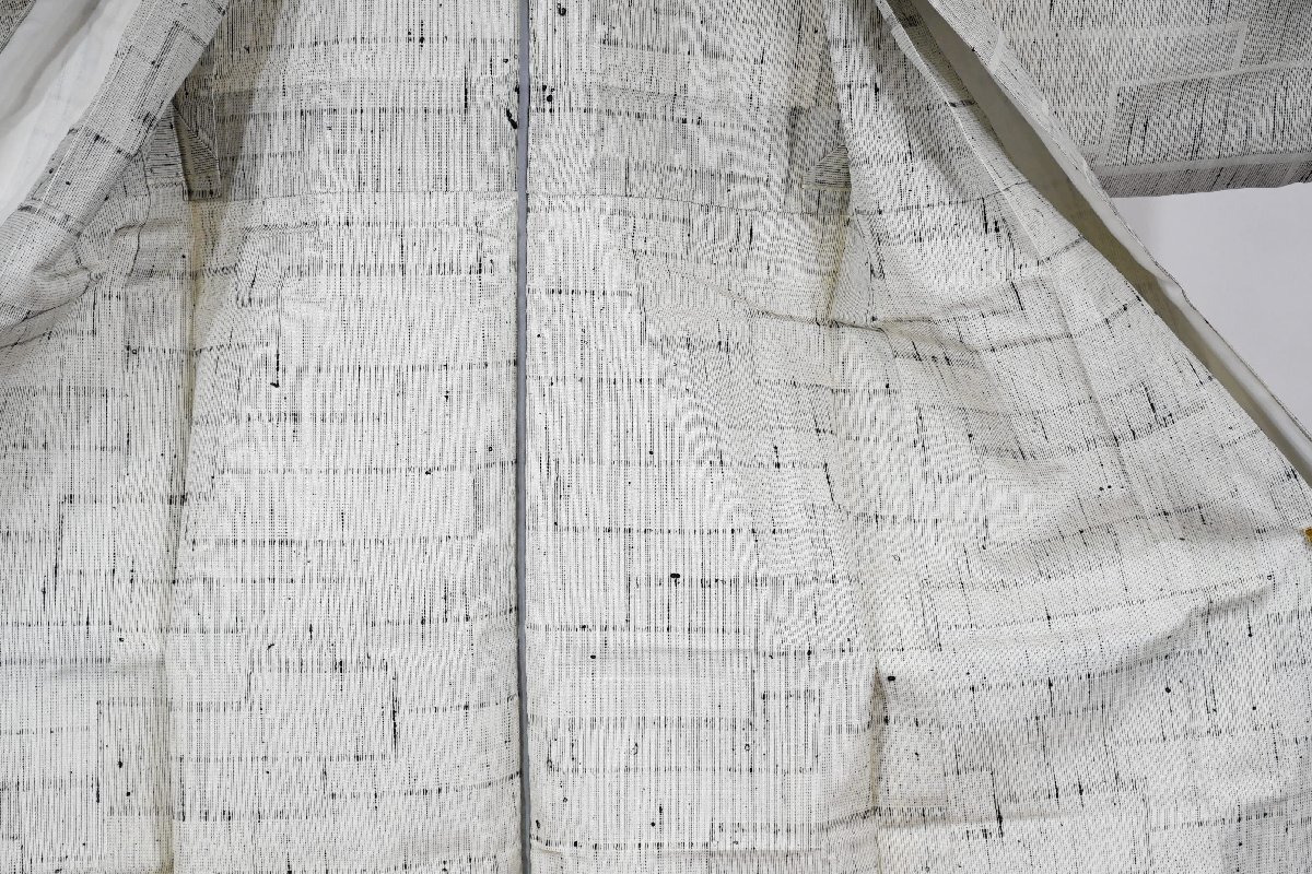 紬 つむぎ 単衣 幾何学模様 身丈153cm 裄丈62cm ★着物 pb-3748 桜庭呉服店_画像9